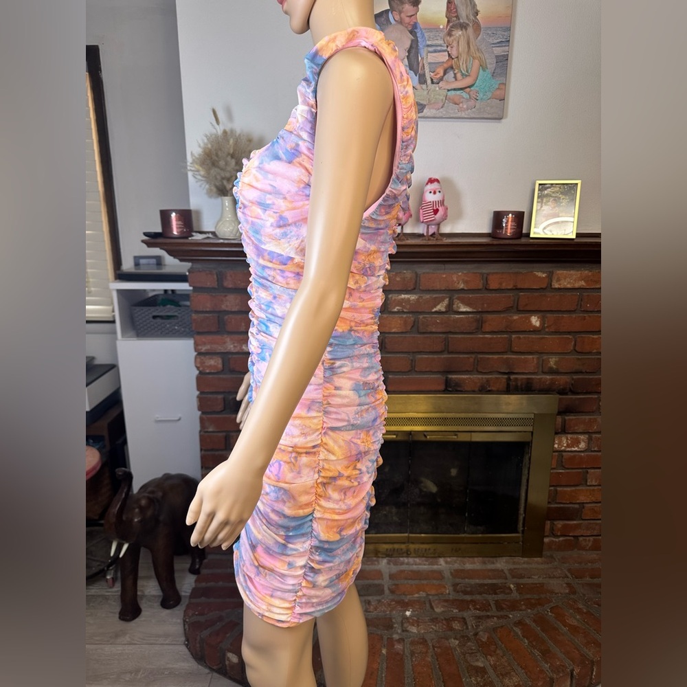 BCBGeneration Multicolor Ruched Mini Dress - Picture 5 of 6